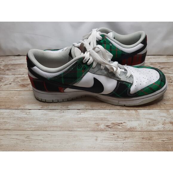 NIKE DUNK LOW "Tartan Plaid" RETRO PRM MENS SIZE 10 DV0827-100 - Picture 6 of 16